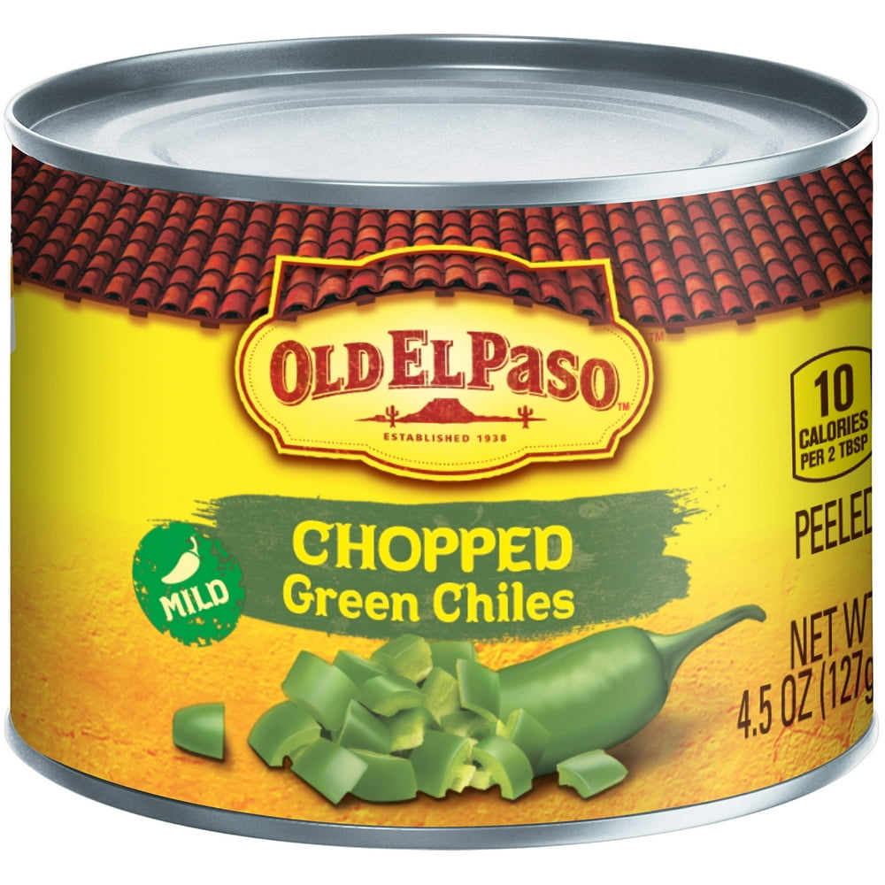 Old El Paso Mild, Chopped Green Chiles, 4.5 oz Can