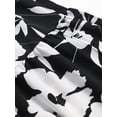 thumbnail image 6 of jinghuiyue Womens Floral Print Tiered Midi Skirts High Waist Flowy Ruffle A-Line Casual Summer Skirt L, 6 of 7