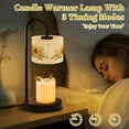thumbnail image 2 of Candle Warmer Lamp with Timer, Highland Cow Farmhouse Cow Country Sunflower Decor Non-slip Wireless Remote Control Wax Melts Warmer with 4 Bulbs for Home Office Dorm, Birthday Gifts for Women, 2 of 7