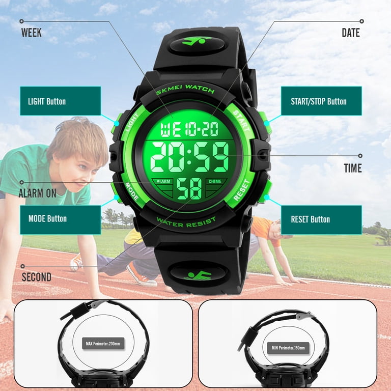 SKMEI Kids Digital Sport Watch with LED Light photo 7