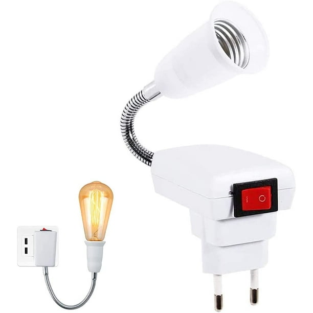 4 PCS Douille pour Ampoule E27 LED Porte-Lampe E27 Support Douille E27  Murale E27 Base