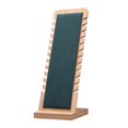 thumbnail image 2 of Bamboo necklace display stand organizer with soft mat, nice workmanship, durable 10x9.5x26cm, 2 of 9