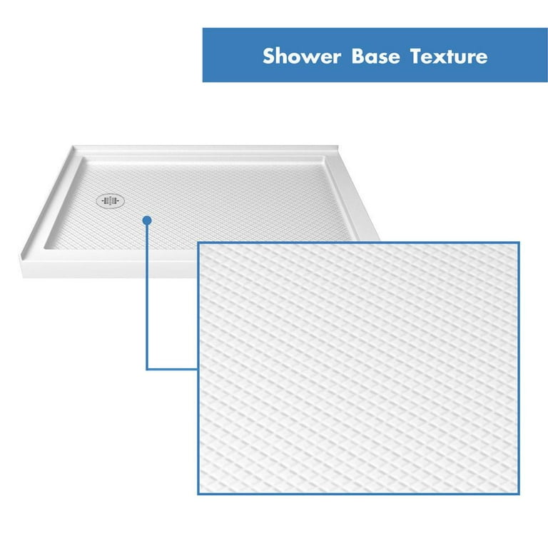 DreamLine DL-6710-88-09 Cornerview 36D x 36W Framed Sliding Shower Enclosure and Shower Base Kit - Satin Black