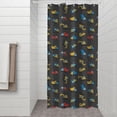 thumbnail image 2 of Cartoon Construction Vehicles Trucks Shower Curtain 36"x72" ,Bathroom Decorative Shower Curtains Set with 12 Hooks,Modern Waterproof Washable Shower Curtain, 2 of 6