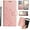 Rose Gold, variant on Pixel 7a Case Wallet, Magnetic Leather Folio Cover for Google Pixel 7a Flip Case with Card Holder Kickstand, Butterfly Floral Embossed Folding Phone Case for Women (Rose Gold)