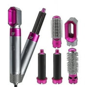 Hibalala Electric Hair Styler Hair Dryers 5 In 1 Hair Curler Automatic Hair Straighteners Blow Dryer Brush Dry & Wet