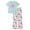 Supergirl Light Blue, variant on DC Comics Justice League Big Girls' 2-Piece Tee and Flare Leggings Set Supergirl Light Blue