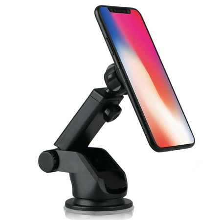 Dashboard Mount, Universal Durahold Magnetic Car Mount w/ Extended Adjustable Arm Perfect on Windshield Car Mount Holder For Phones, iPhone XS X 8 7 6s 6 Plus, Galaxy s9, s8, Note 8,LG,Pixel