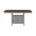 thumbnail image 4 of Vilo Home Riverdale 5-Piece Solid Wood Dining Set in 2-Tone Brown/Gray, 4 of 7