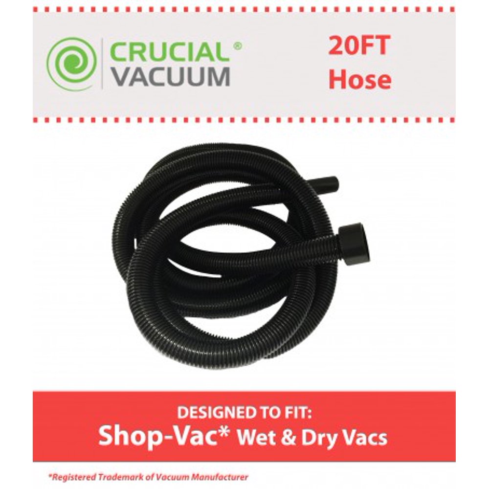 Think Crucial Replacement Vacuum Hose Compatible with ShopVac 20 Foot