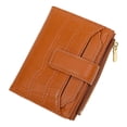 thumbnail image 6 of JVBTVB Women's Compact Genuine Leather Wallet Small Credit Card Holder Clutch Purse with Zipper Snap Closure Lightweight, 6 of 9