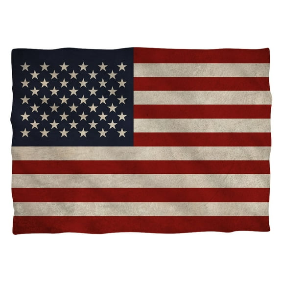 Old American Flag Pillow Case