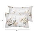 thumbnail image 5 of Unique Bargains Pillowcase with Envelope Closure Floral Pillow Cases Queen Yellow, 5 of 8