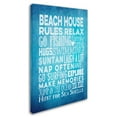 thumbnail image 2 of Trademark Fine Art 'Beach House Rules' Canvas Art by Marcee Duggar, 2 of 3