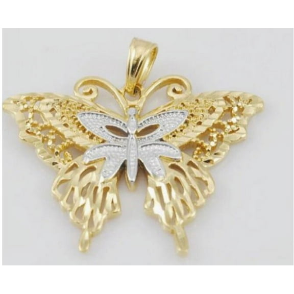18K Gold Plated 2tone butterfly Charm