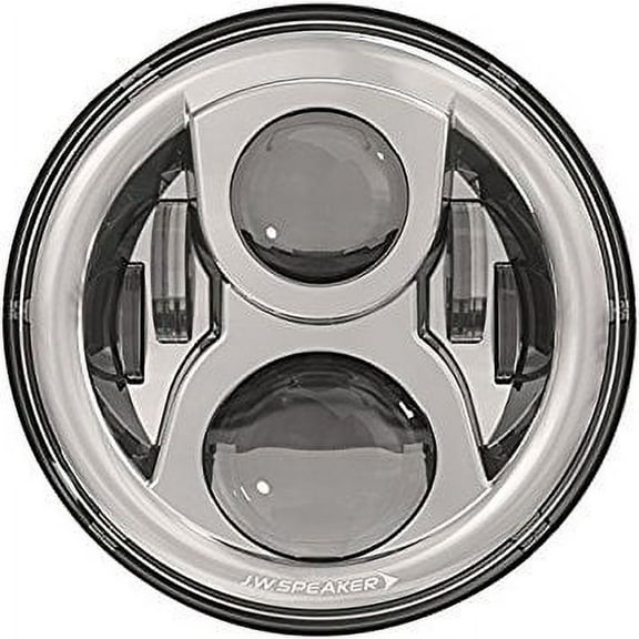 JW Speaker 0554961 8700 Evolution 2 7" Round Dual Burn Headlight Chrome Single