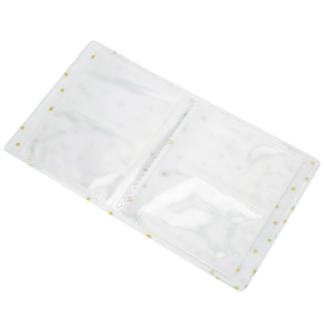 Album Photo Transparent, Pratique Durable Mini Boîtier Photo Pvc Compact, Portable pour les Billets de Cinéma Billets de Voiture