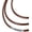 Brown, variant on Flexible Waterproof Braided Leather Necklace Cord chain for Men Women, Durable Rope Chain for pendant, 16" 18" 20" 22" 24" 26" 28" 30" 32" (Gift Box)