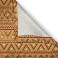 thumbnail image 4 of Ambesonne Orange Valance Pack of 2, Aztec Sun Geometric Borders, 42"X12", Pale Orange Burgundy, 4 of 5