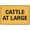 Warning Sign 4, variant on Cattle Guard Bright Yellow Reflective Aluminum Sign 12 x 8 Inches - UV Protected, Waterproof, Weatherproof, Fade Resistant, 4 Pre-Drilled Holes, Farm Use
