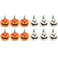 thumbnail image 1 of Calabazas de simulación Zulema utilería para fotos de relleno de cestas para festivales Acción de Gracias blanco y naranja, 1 of 8