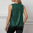 thumbnail image 4 of BLVB Women's Sequins Tank Tops Cowl Neck Sleeveless Sparkly Glitter Party Club Night out Shirts, 4 of 9