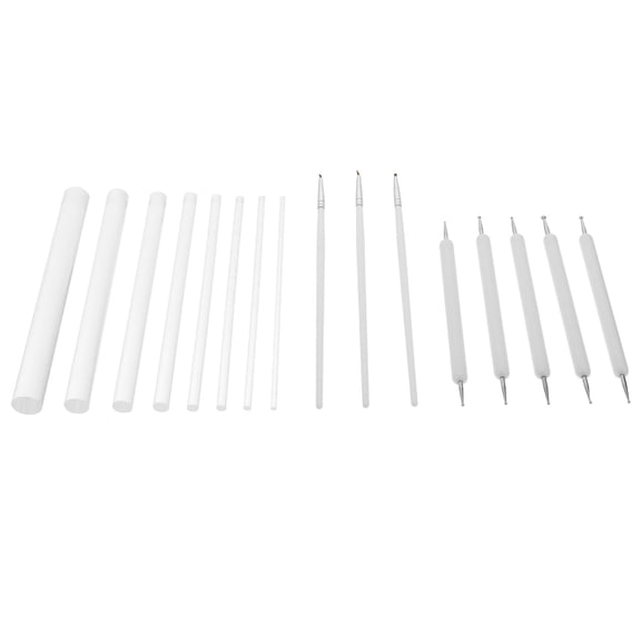 Yardwe Mandala Dotting Tools Set with White Acrylic Rods for Rock Painting, Canvas Art, Paper Crafts and More