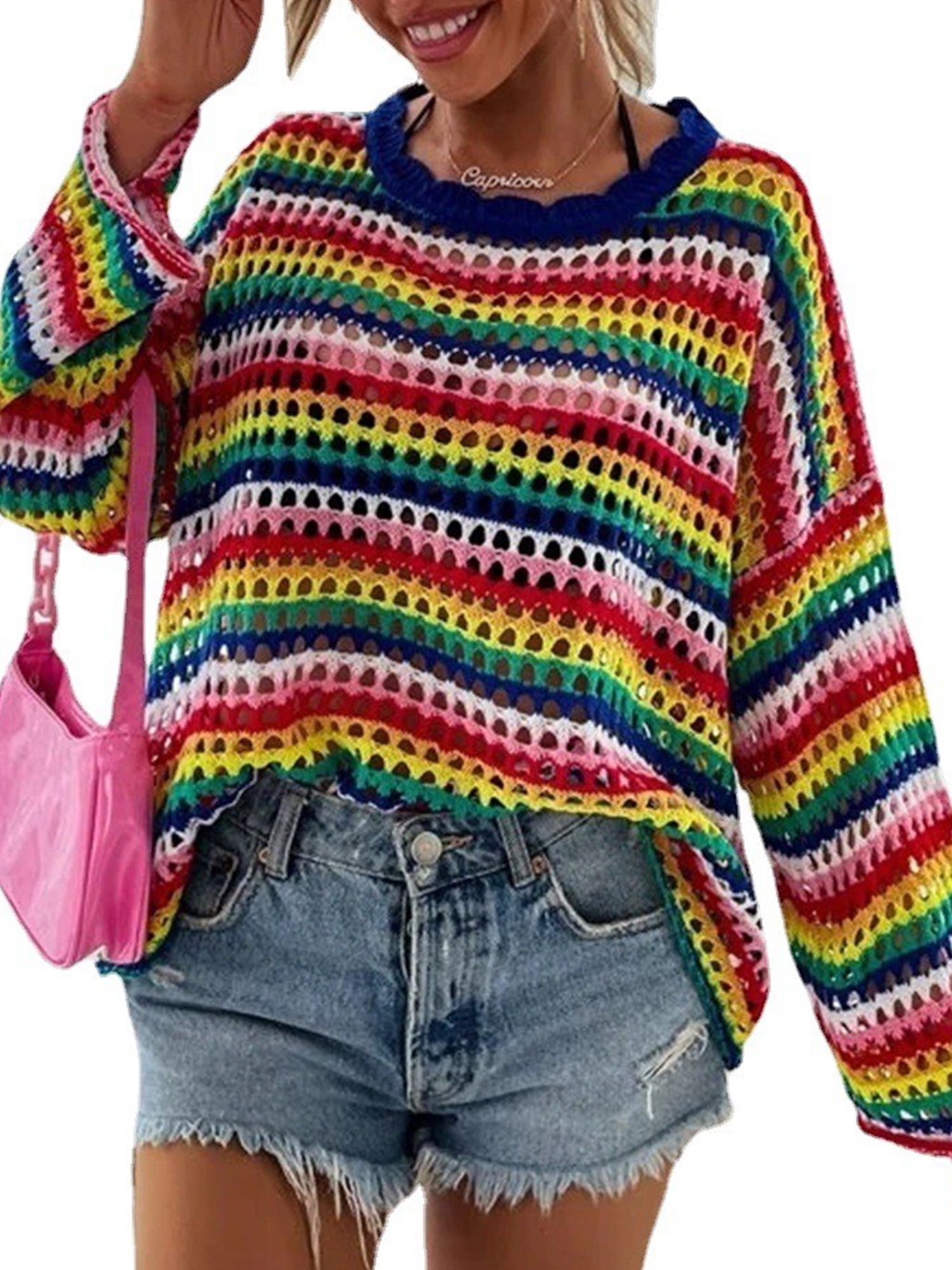 Sweater Rainbow Sleeves