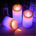 thumbnail image 2 of Lámpara de vela LED sin llama, 3 piezas de luz LED, color blanco cálido, velas LED reales a batería con temporizador, control remoto para interiores y exteriores, 2 of 5
