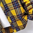 thumbnail image 4 of JUUYY Men Casual Plaid Shirt Long Sleeve Button Down Trundown Collar Shirt Tops Cardigan Shirts with Pocket Yellow#1 XL, 4 of 8