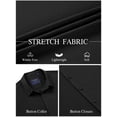 thumbnail image 5 of sogami Men's Stretch Dress Shirt Wrinkle Free Button Down Shirt Business Casual, 5 of 7