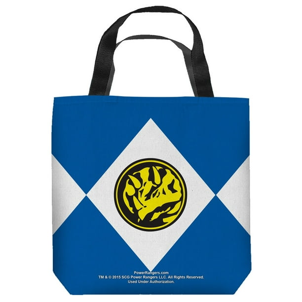 2Bhip Mighty Morphin Power Rangers TV Series Blue Ranger Tote Bag