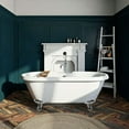 thumbnail image 2 of Aqua Eden VTDS672924JNH1 67-Inch Acrylic Clawfoot Tub, No Faucet Drillings, White/Polished Chrome, 2 of 3