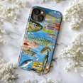 thumbnail image 5 of Vintage Fish Collage Phone Case, Retro Ocean Illustration iPhone Cover, Artistic Marine Protective Case for iPhone 17 16 15 14 13 12 11 Plus Pro Max Mini, 5 of 6