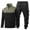 C-Dark Green68, variant on Mens Tracksuit 2 Piece Set Thermal Fuzzy Lining Quarter Zip Classic Fit Stand Collar Pullover Ankle-Tied Pants Winter Gear Insulated Classic Outfit