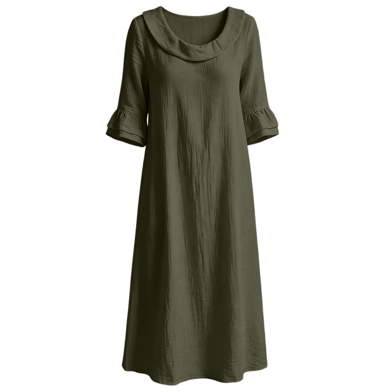 loose flowing dresses Fashion Flowy Chiffon Plunging Chest Cutout Slip Loose Maxi Dress Likemychoice