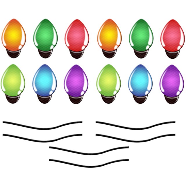 EeaseCA 1 Set of Garden Wall Reflective Bulb Sticker Bulb Shape Magnets Car Decorative Magnets Party Favors