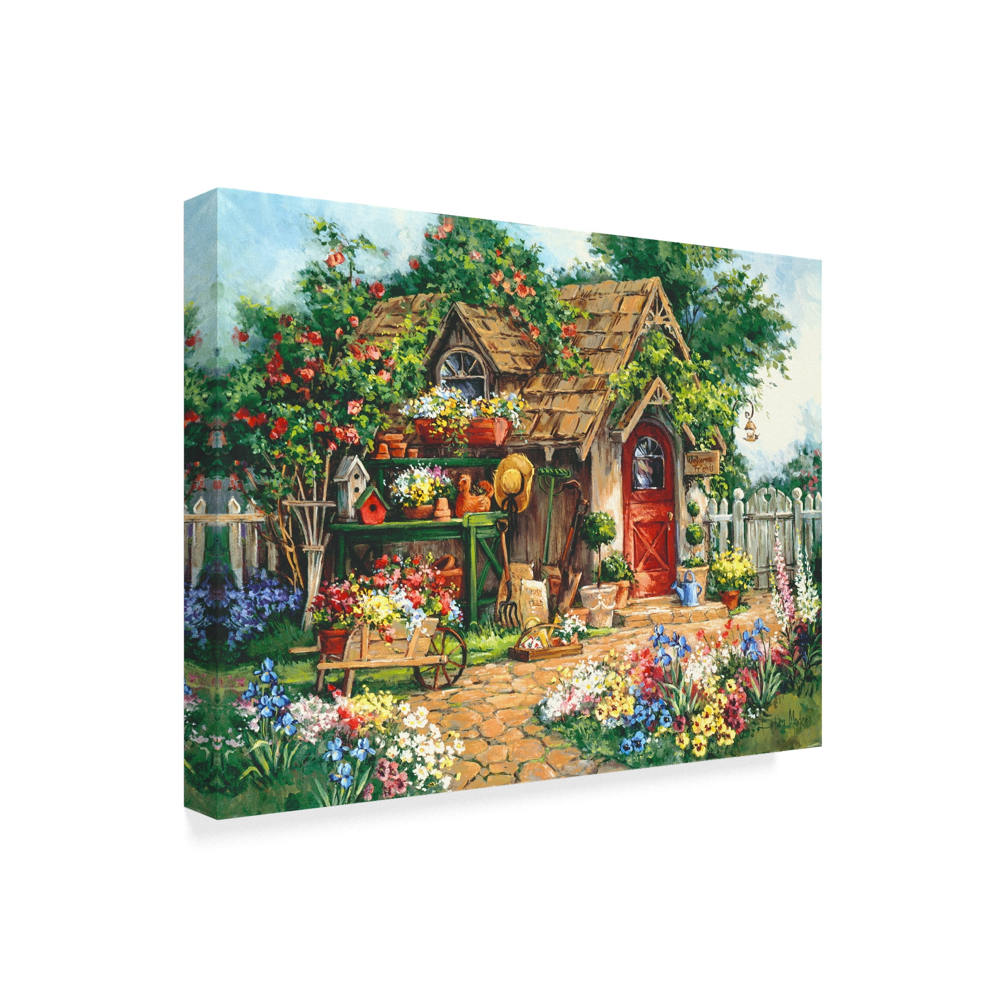 Trademark Fine Art ' Gardeners Haven' Canvas Art by Barbara Mock
