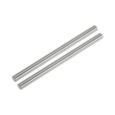 Uxcell 2pcs Linear Motion Rods 6mm x 200mm (0.24 x 7.87 Inches) Case Hardened Chrome Plated Round Guides for 3D Printer