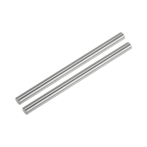 Unique Bargains 2pcs Linear Motion Rods 6mm x 200mm (0.24 x 7.87 Inches) Case Hardened Chrome Plated Round Guide for 3D Printer