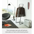 thumbnail image 2 of Yamazaki Home Coat Rack, Black, Steel, Supports 11 pounds, 2 of 5