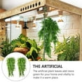 thumbnail image 3 of FONWILYO 2Sets Lifelike Plant Rattan Green Hanging Plant Decor Suitable for Centerpiece and Window, 3 of 6