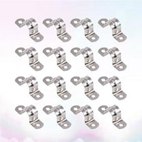 GOOHOCHY 30pcs Stainless Steel Clamp Double Hole Clamp Fixed U Shape