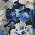 thumbnail image 4 of Designart "Renaissance Florals: Blue Victorian Elegance I" Floral Blackout Curtain Single Panel, 4 of 4