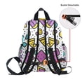 thumbnail image 5 of FORMRS School Backpack with Front Zippered Pocket 12" Student Travel Daypack, Purple Retro Pattern, 5 of 6
