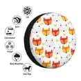thumbnail image 4 of Honeii Cute Fox with Heart Print Tire Covers, Waterproof Anti-UV Sun Snow Rain Tire Covers for Trailers, RV, Camper, SUV, Truck-15 inch, 4 of 6