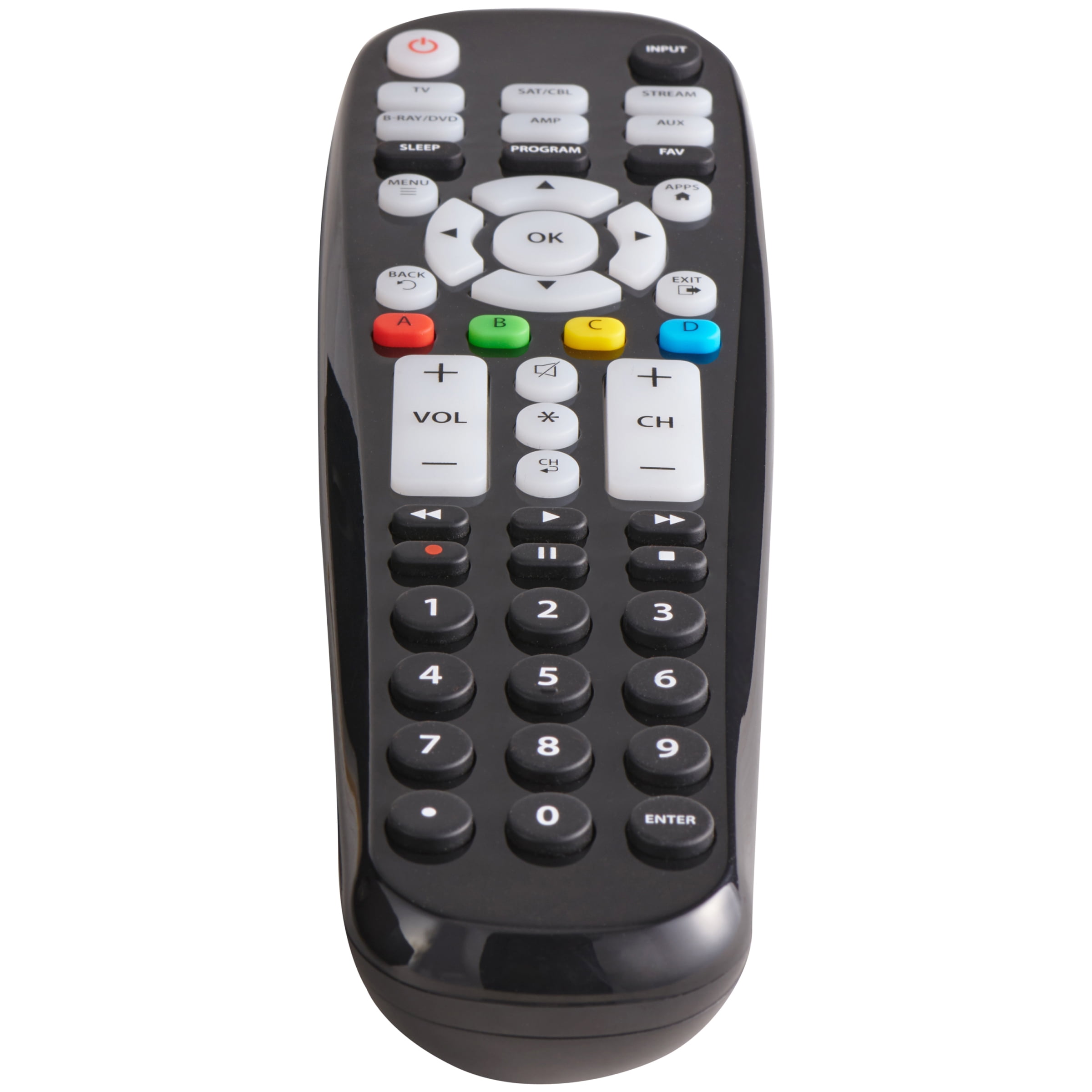 Blackweb 6 Device Universal Large Button Remote Control Walmart Com