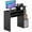 Black, variant on HOMCOM Computer Desk with Fabric Drawer & Keyboard Tray, Study Desk, White