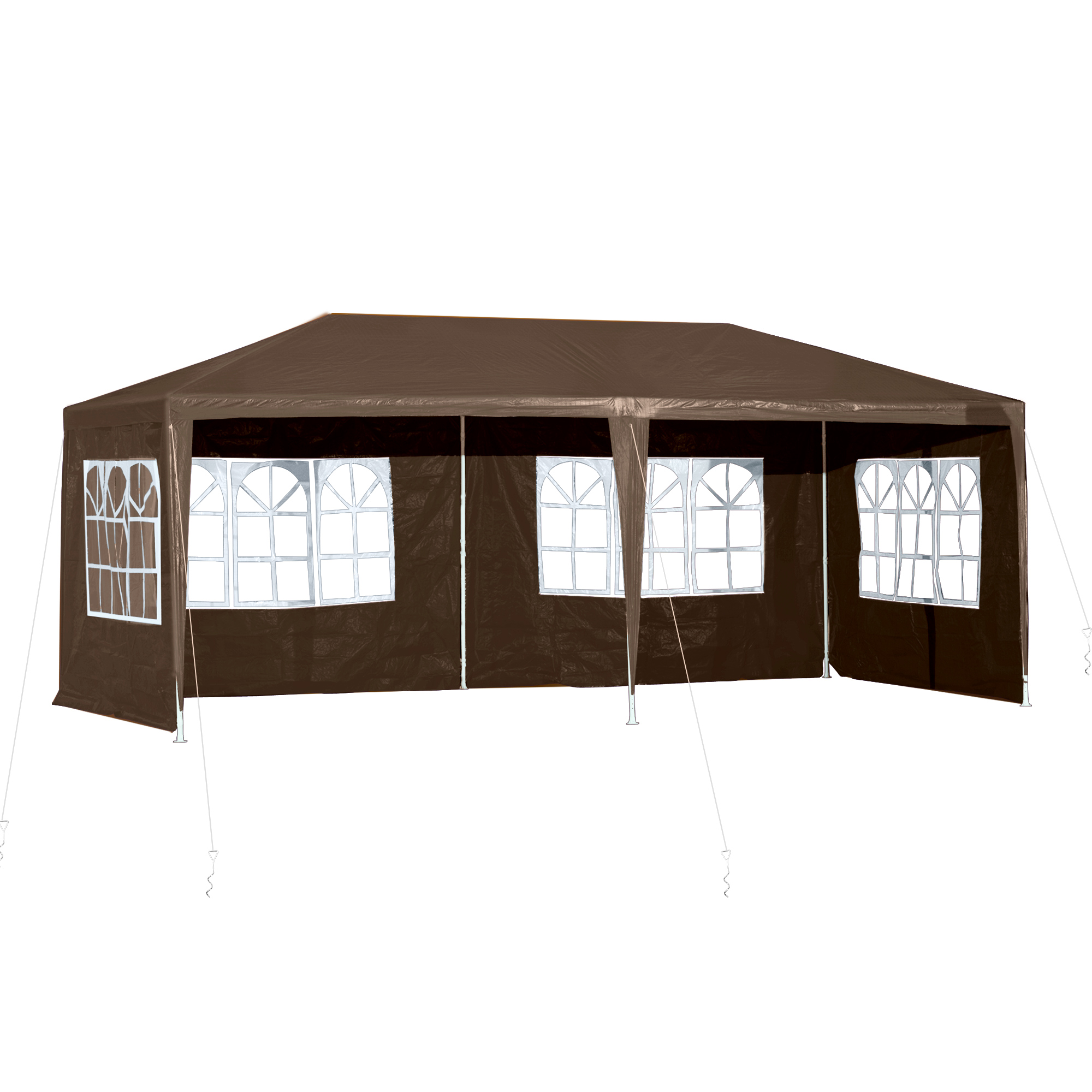 Outsunny 10' x 20' Gazebo Canopy Party Tent with 4 Removable Window