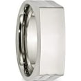 thumbnail image 5 of Stainless Steel Brushed And Polished Signet Ring (Size 11) Made In China sr143-11, 5 of 5